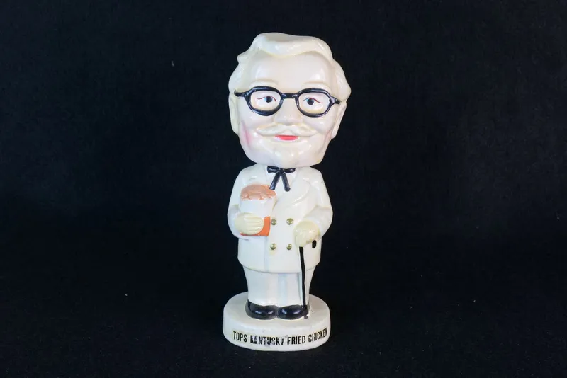 Vintage 1960s Gino's Kentucky Fried Chicken Colonel Sanders Bobblehead/Nodder from auction in Williamstown, New Jersey