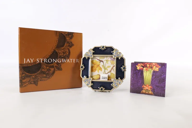 Jay Strongwater Octagon Eva Hearts Frame - Signed from auction in Williamstown, New Jersey