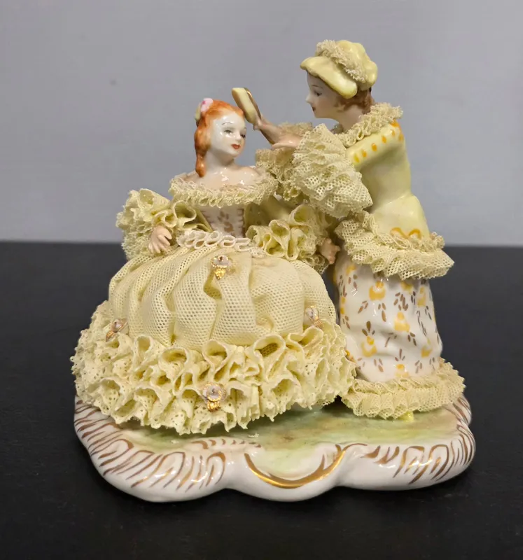Dresden Figurine 'Final Touch' Sunrise Collection from auction in Bogart, Georgia