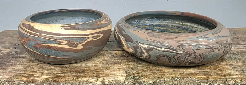 Niloak Pottery Bowl Lot of 2 from auction in Bogart, Georgia