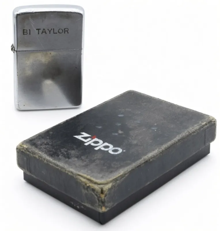 1969 Zippo Vietnam War Lighter Engraved Bl Taylor from auction in Ottawa, Ohio