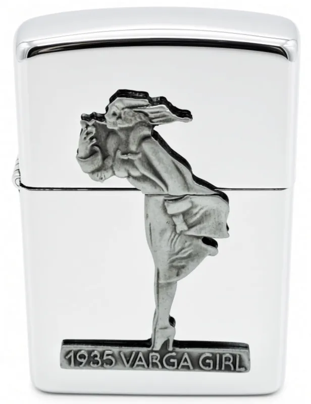 1995 Zippo Varga Girl Pin-Up Lighter from auction in Ottawa, Ohio