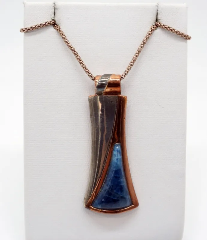 DTR Sterling & Copper Pendant, 925 Chain from auction in Ottawa, Ohio