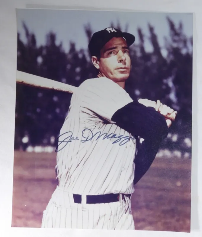 Joe DiMaggio Signed Photo, Yankees from auction in Ottawa, Ohio