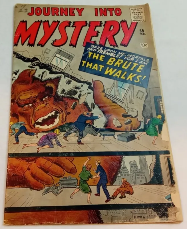 Journey Into Mystery 65, February, Raw from auction in Ottawa, Ohio