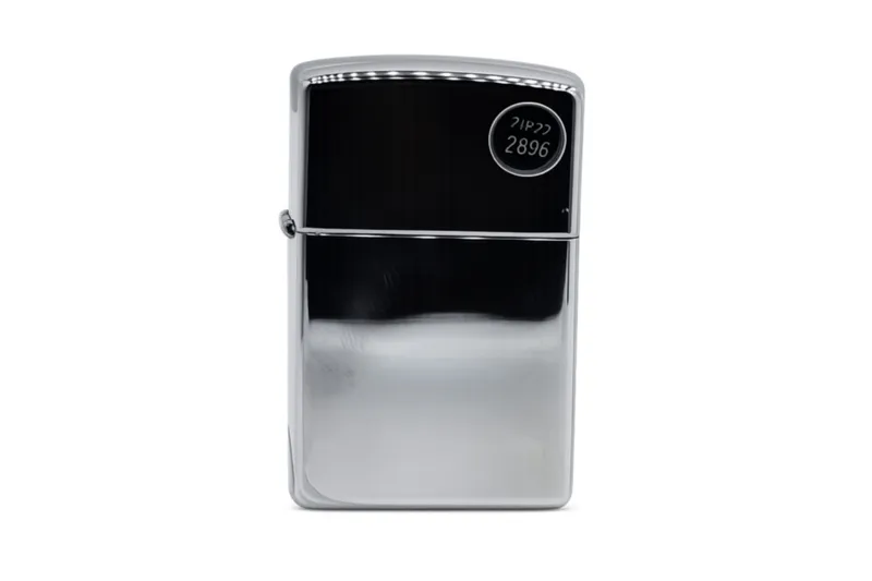 2021 Zippo High Polish Chrome Black Ice Lighter from auction in Ottawa, Ohio