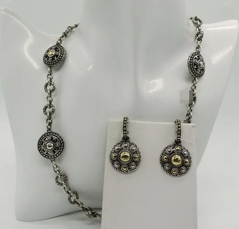 John Hardy Palu Bulan Sterling 22K Gold Set from auction in Ottawa, Ohio