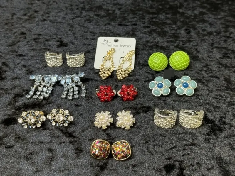 Costume Earrings Lot, 10 Sets from auction in Ottawa, Ohio