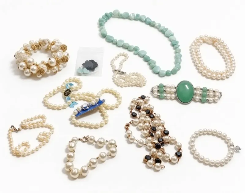 Vintage Jewelry Lot  Faux Pearls, Necklaces & More from auction in Ottawa, Ohio