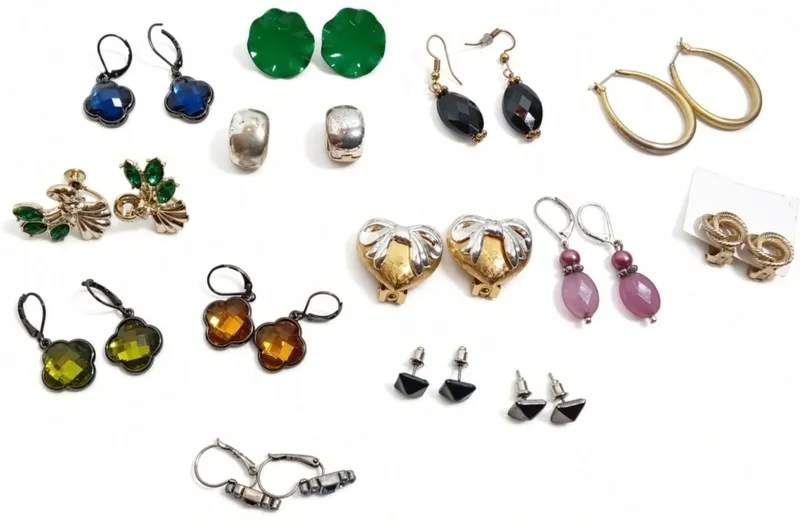 14 Pair of Earrings from auction in Ottawa, Ohio