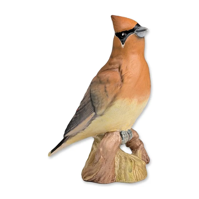 Beswick by Graham Tongue American Bird Series Figurine, Cedar Waxwing 2184 from auction in Hollywood, Florida