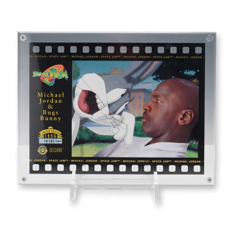 1996 Upper Deck Space Jam Michael Jordan CelCard from auction in Hollywood, Florida