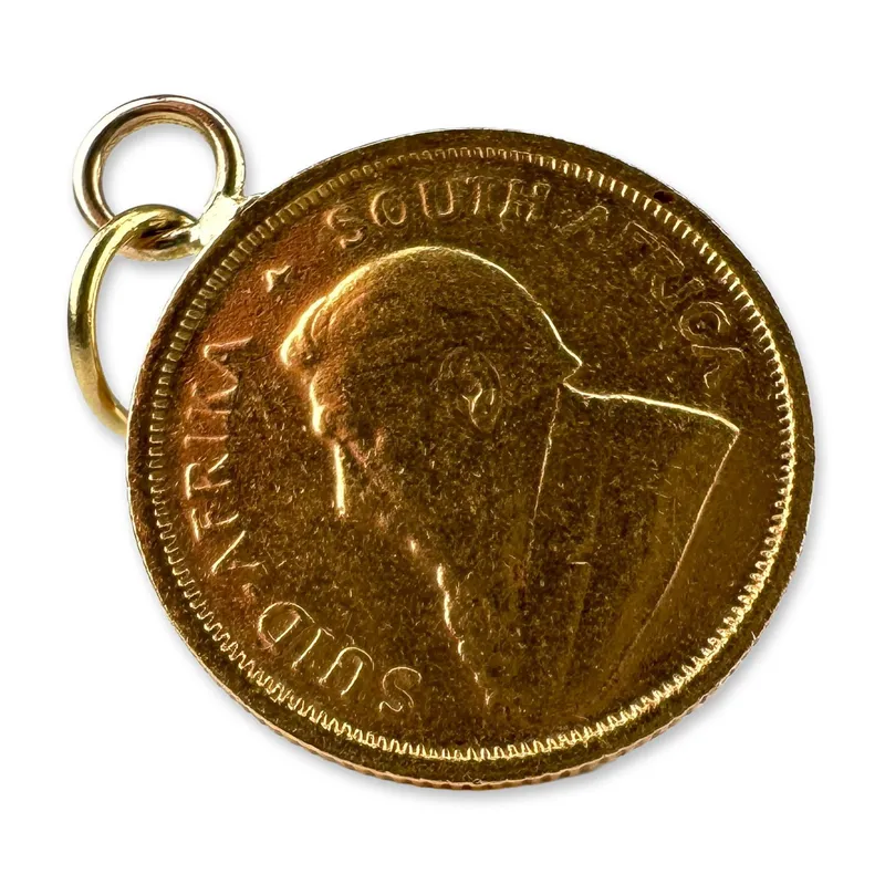 South African 1982 1/10 Oz Gold Krugerrand Pendant from auction in Hollywood, Florida