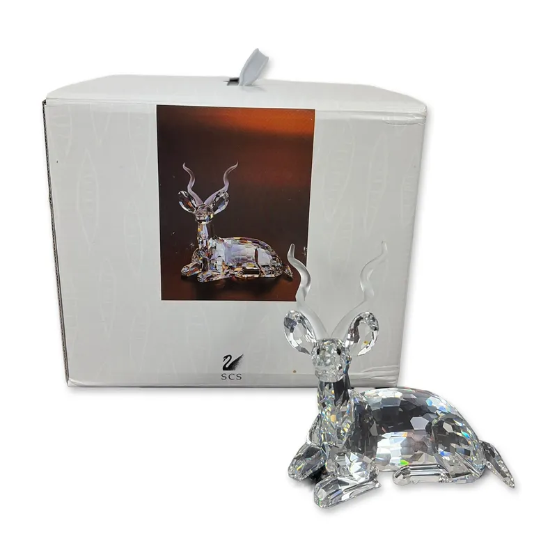 Swarovski Inspiration Africa Signed Crystal Kudu Figurine from auction in Hollywood, Florida