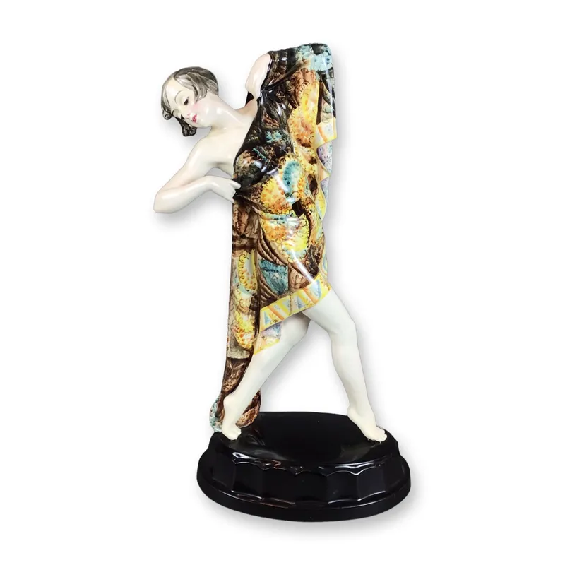 Keramos Austria Sculpture Woman Dancer from auction in Hollywood, Florida