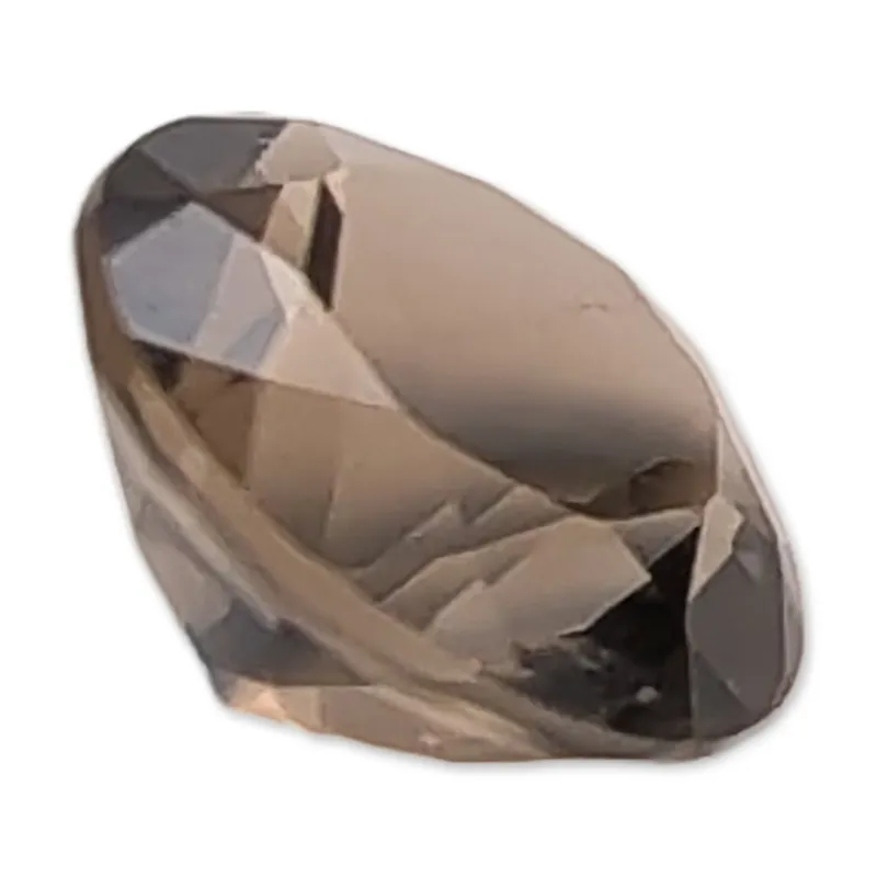 Round Brilliant Cut Smoky Quartz Loose Gemstone from auction in Hollywood, Florida