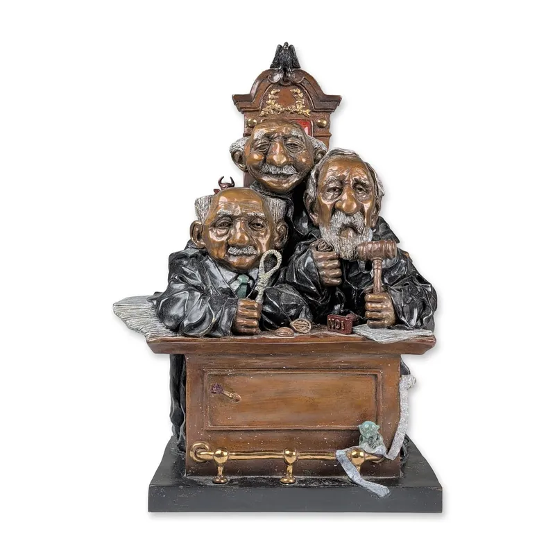 Charles Bragg (American, 1931-2017), Court of Appeals Bronze Sculpture from auction in Hollywood, Florida