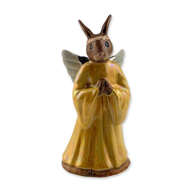 Royal Doulton Prototype Lustre Bunnykins Figurine, Angel from auction in Hollywood, Florida
