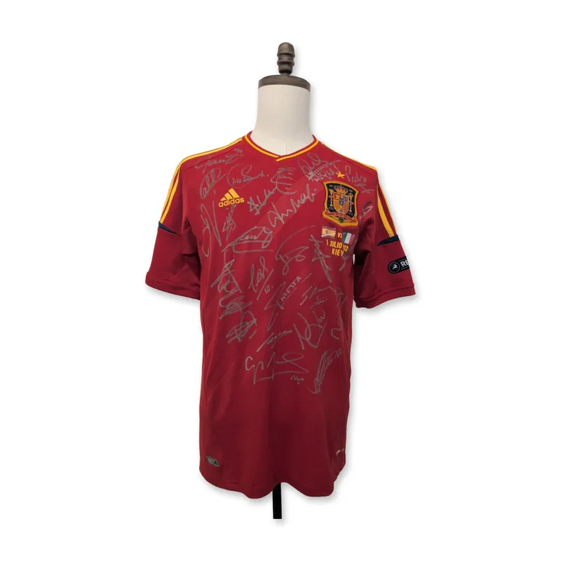 Adidas Spain National Team Signed Euro 2012 Soccer Jersey from auction in Hollywood, Florida