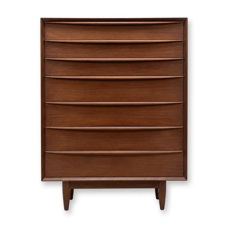Falster Danish Teak Seven-Drawer Highboy Chest from auction in Hollywood, Florida