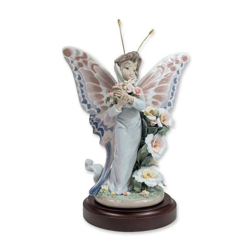 Lladro Floral Fantasy Porcelain Figurine with Base from auction in Hollywood, Florida
