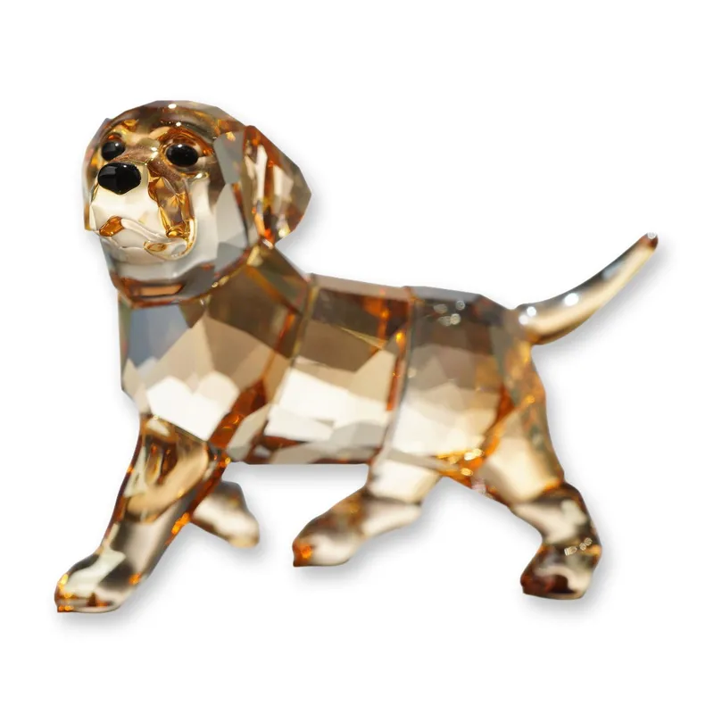 Swarovski Crystal Golden Retriever Puppy Figurine from auction in Hollywood, Florida
