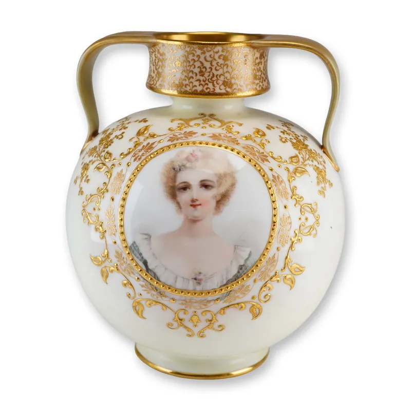 Doulton Burslem by James Boulton Portrait Vase from auction in Hollywood, Florida