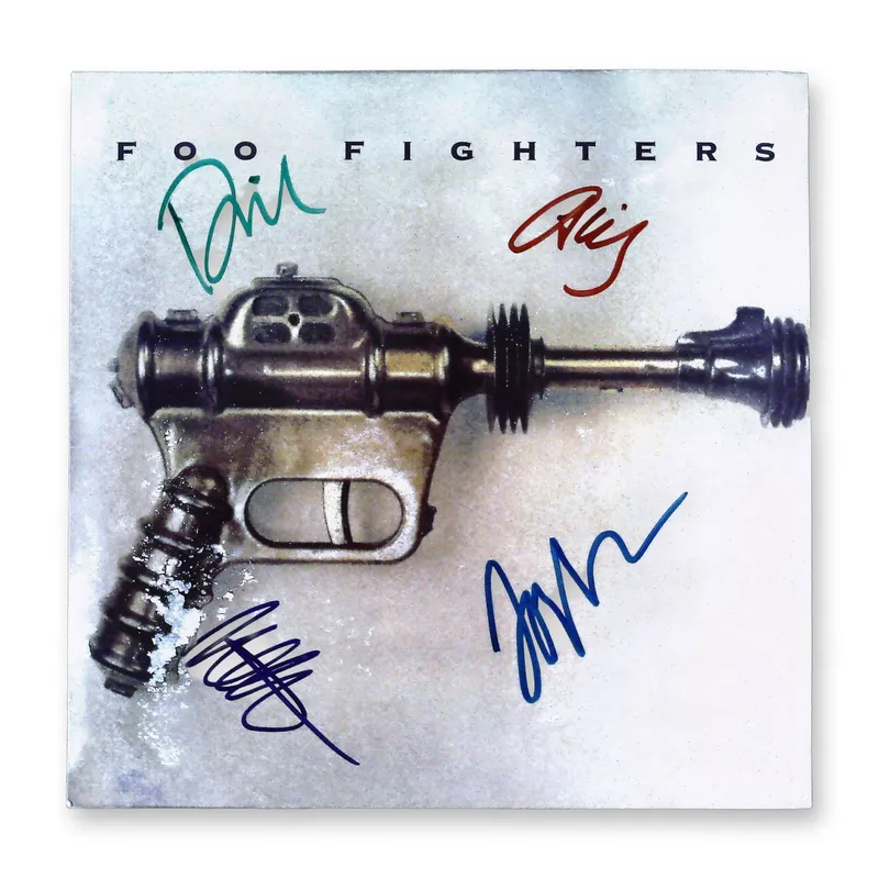 Signed Foo Fighters Self-Titled Debut Album Vinyl LP with Certificate of Authenticity from auction in Hollywood, Florida