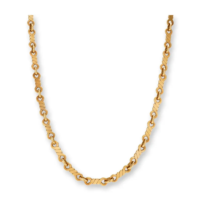 Cartier 18K Gold Infinity Link Chain Necklace, circa 1969 from auction in Hollywood, Florida