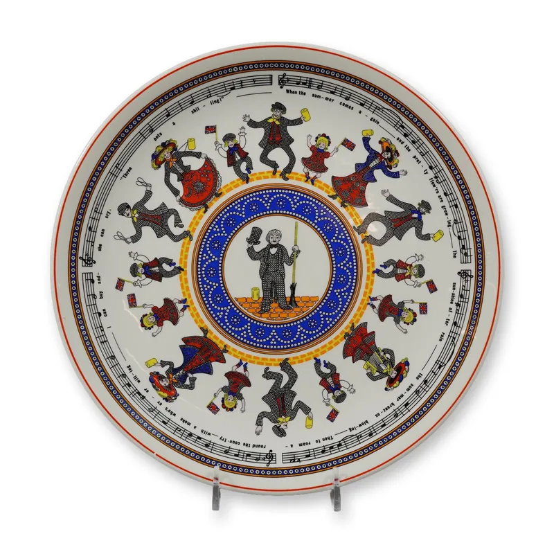 Wedgwood Pearl Binder The Pearly Kings and Queens of London Plate from auction in Hollywood, Florida