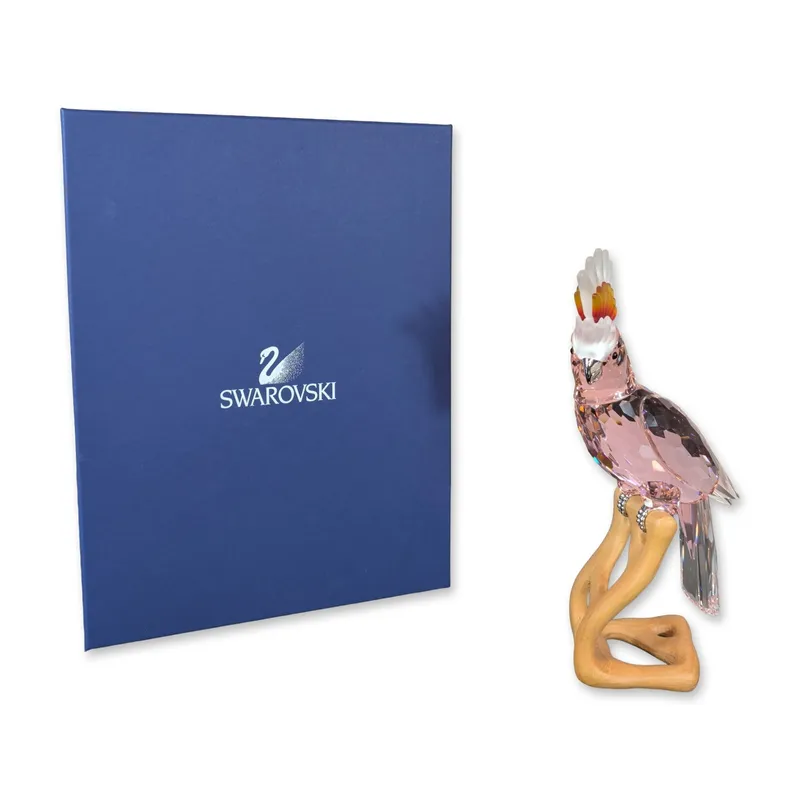 Swarovski Paradise Collection Crystal Pink Cockatoo from auction in Hollywood, Florida