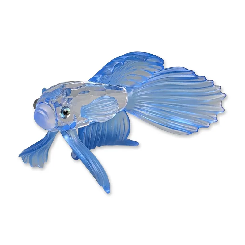 Swarovski Crystal Figurine, Blue Siamese Fighting Fish from auction in Hollywood, Florida
