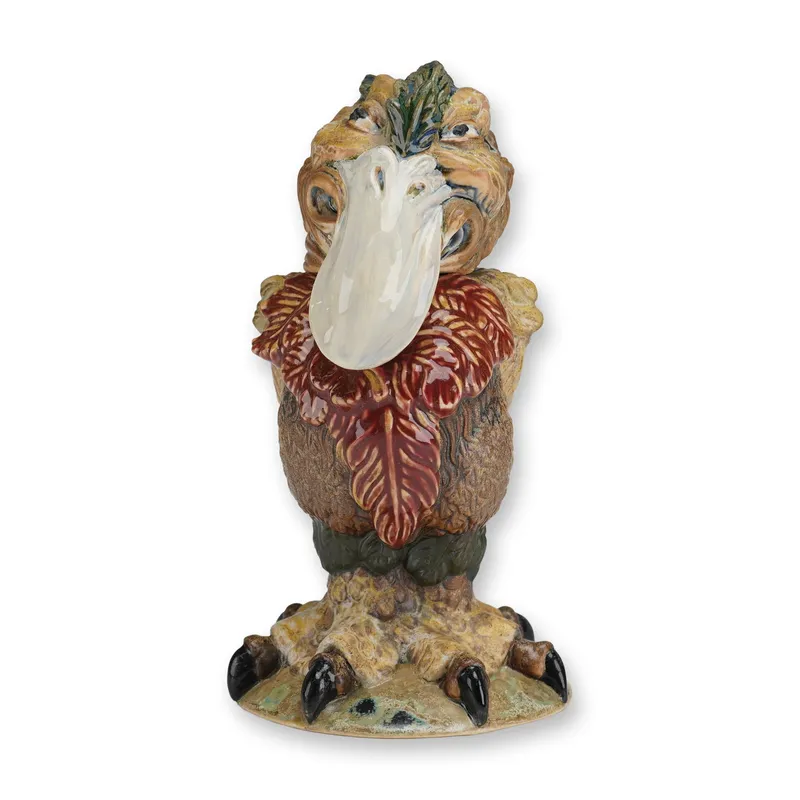 Burslem Pottery Grotesque Bird Boris the Gangster. Designer Andrew Hull from auction in Hollywood, Florida