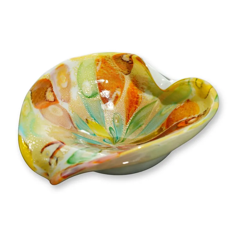 Mid-Century Murano Style Tutti Frutti Art Glass Bowl from auction in Hollywood, Florida