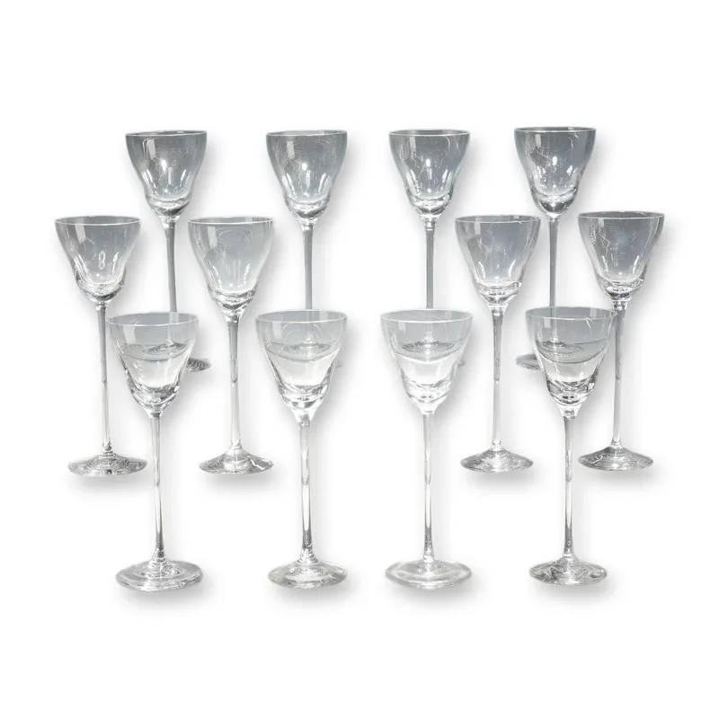 12pc Rosenthal Romance II Crystal Cordial Set from auction in Hollywood, Florida