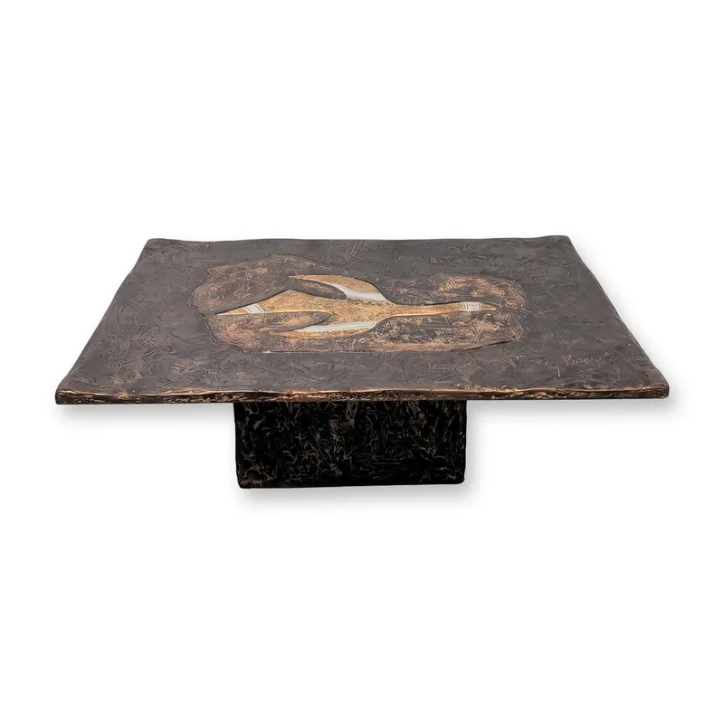 Georges Braque (French, 1882-1963), Art Sculptural Panel and Conversational Art Table, Tithonos, from auction in Hollywood, Florida