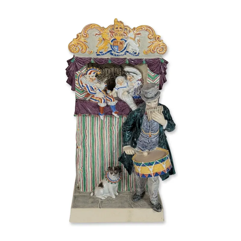 Charles Vyse Figurine, Punch and Judy from auction in Hollywood, Florida