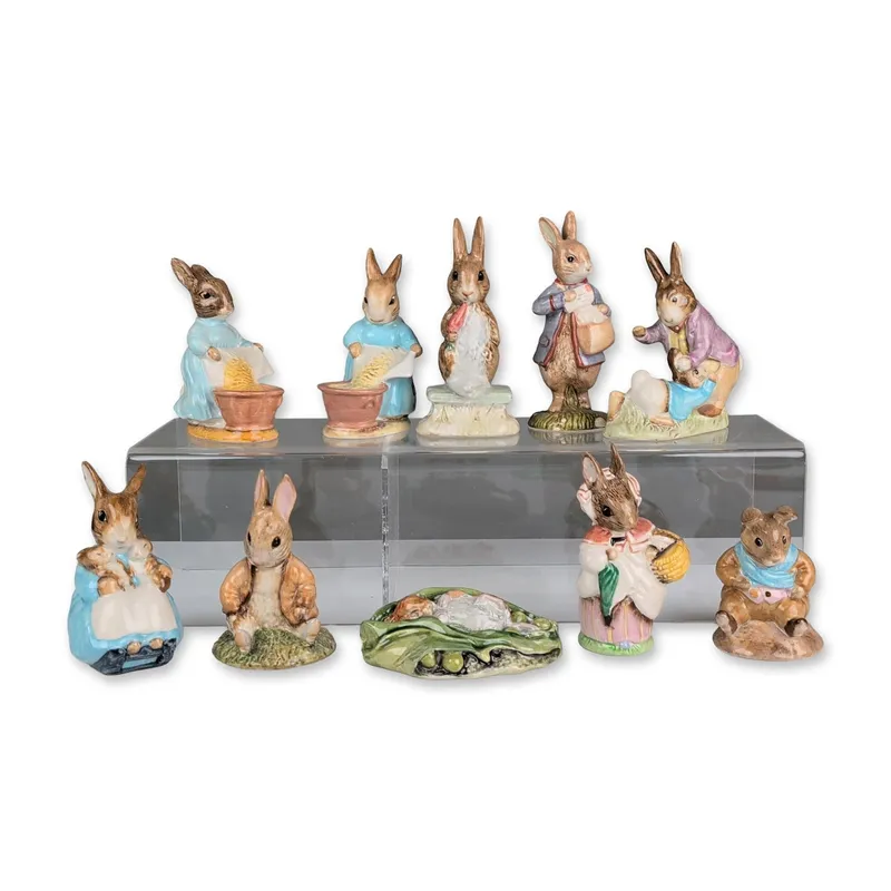 10pc Collection of Beswick Beatrix Potter Figurines from auction in Hollywood, Florida