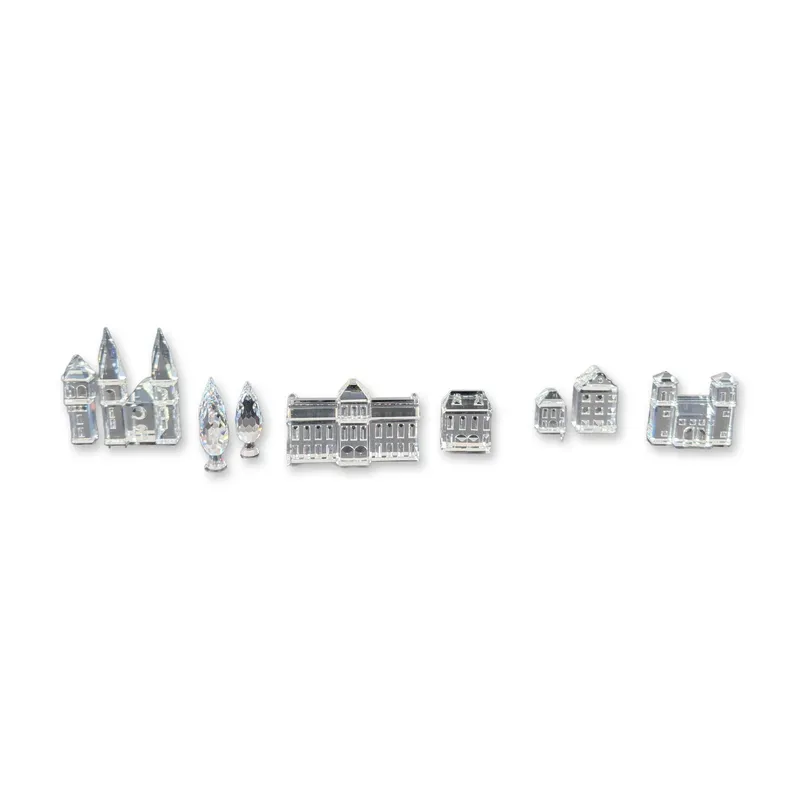 11pc Swarovski Silver City Crystal Collection from auction in Hollywood, Florida