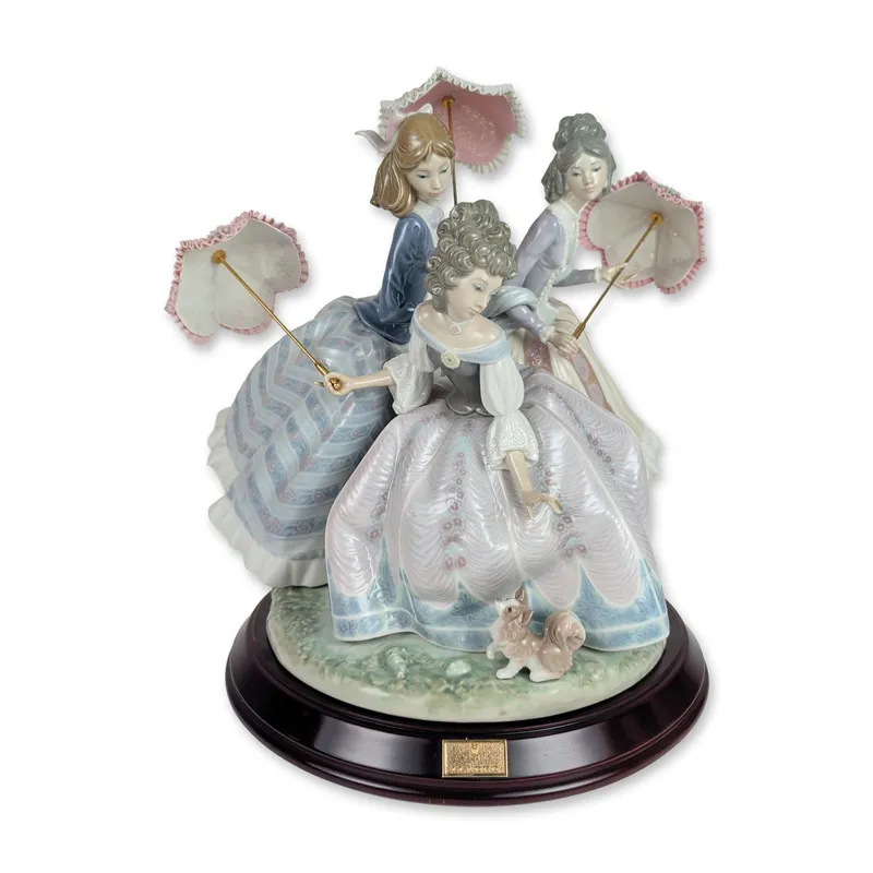 Lladro Limited Edition Three Sisters Porcelain Sculpture 1492 from auction in Hollywood, Florida