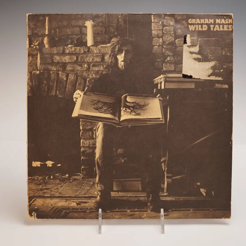 Graham Nash, Wild Tales LP Record, Atlantic Records from auction in Hollywood, Florida