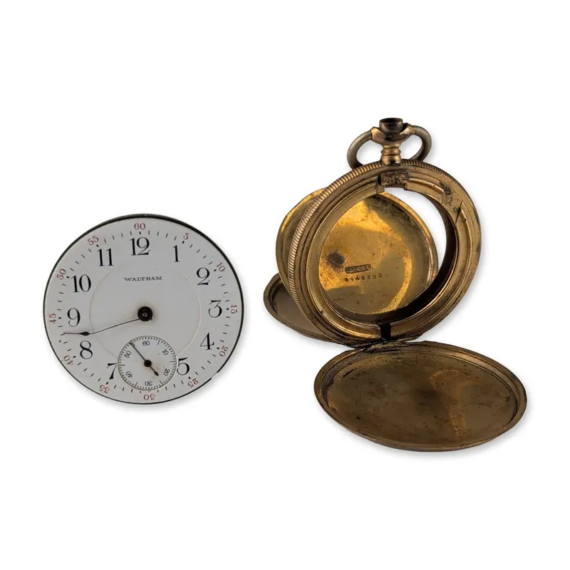 2pc Waltham P.S. Bartlett 17 Jewel Watch Movement and Premier Case from auction in Hollywood, Florida