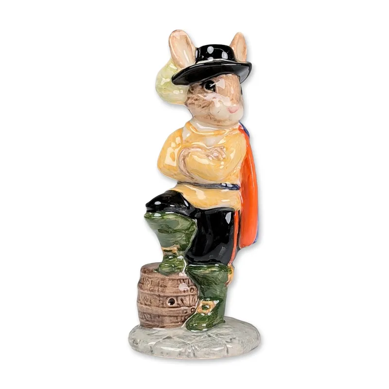 Royal Doulton Bunnykins Prototype Colorway Figurine, The Cavalier DB179 from auction in Hollywood, Florida