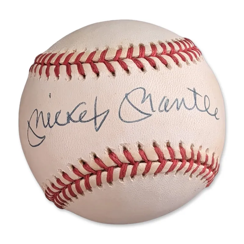 Mickey Mantle Signed Rawlings Official American League Baseball w/ COA from auction in Hollywood, Florida