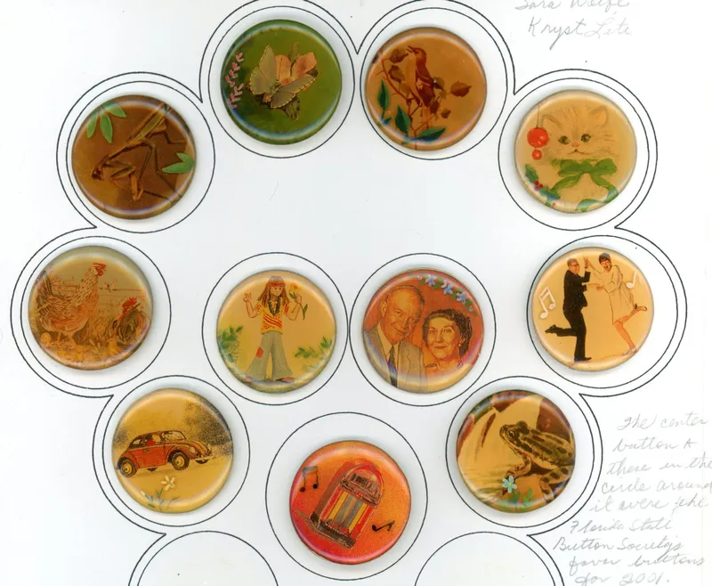 A SELECTION OF DIVISION 3 WATCH CRYSTAL STYLE BUTTONS from auction in Hollywood, Florida