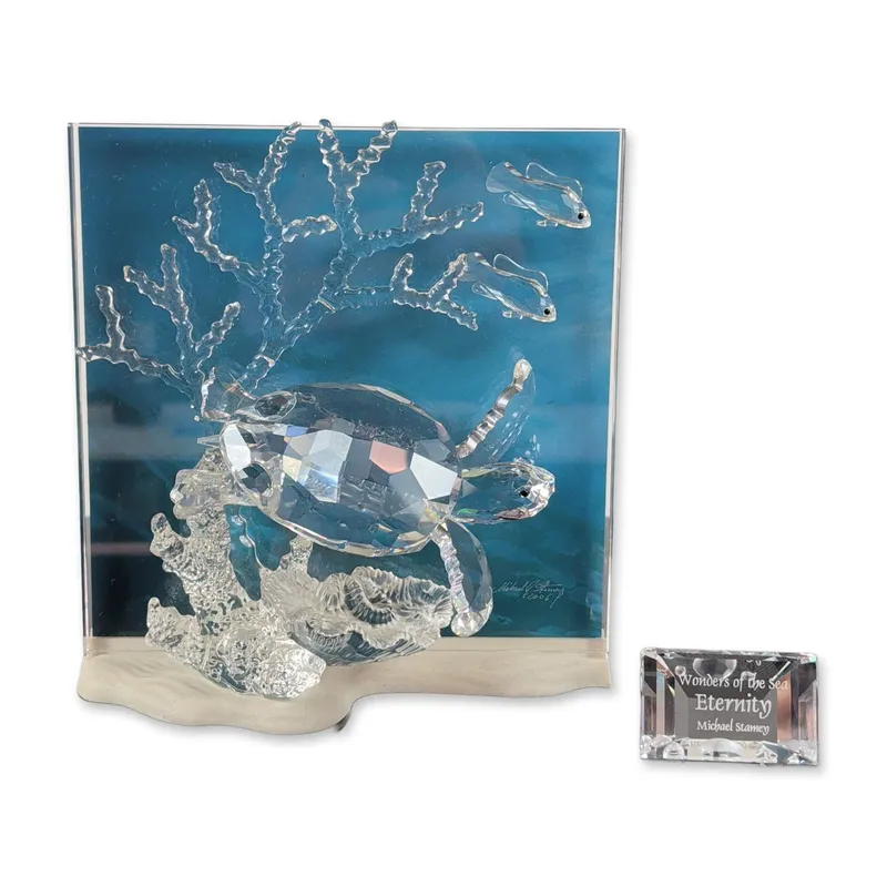 Swarovski Wonders of the Sea Eternity Crystal Sculpture from auction in Hollywood, Florida