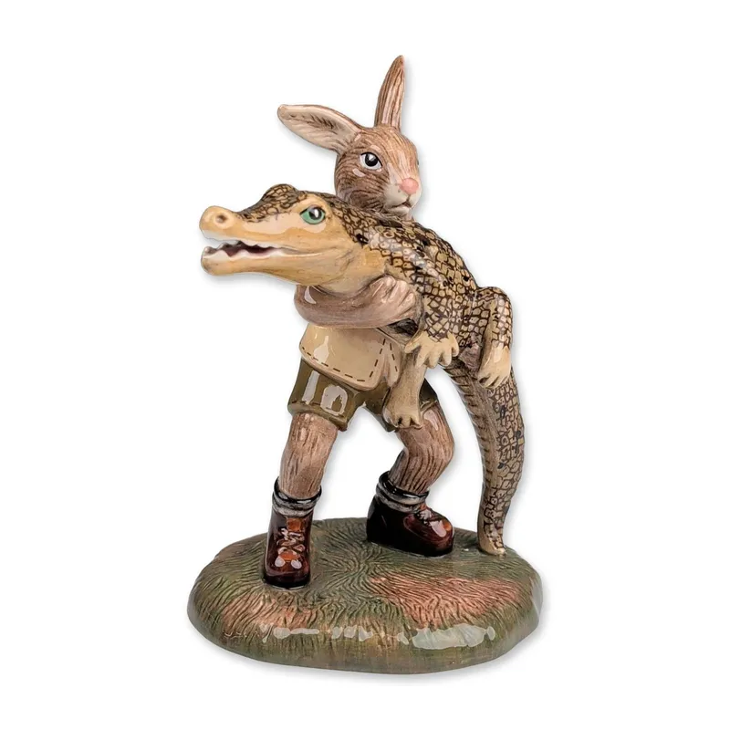 Royal Doulton Crocodile Hunter Bunnykins Figurine DB 513 from auction in Hollywood, Florida