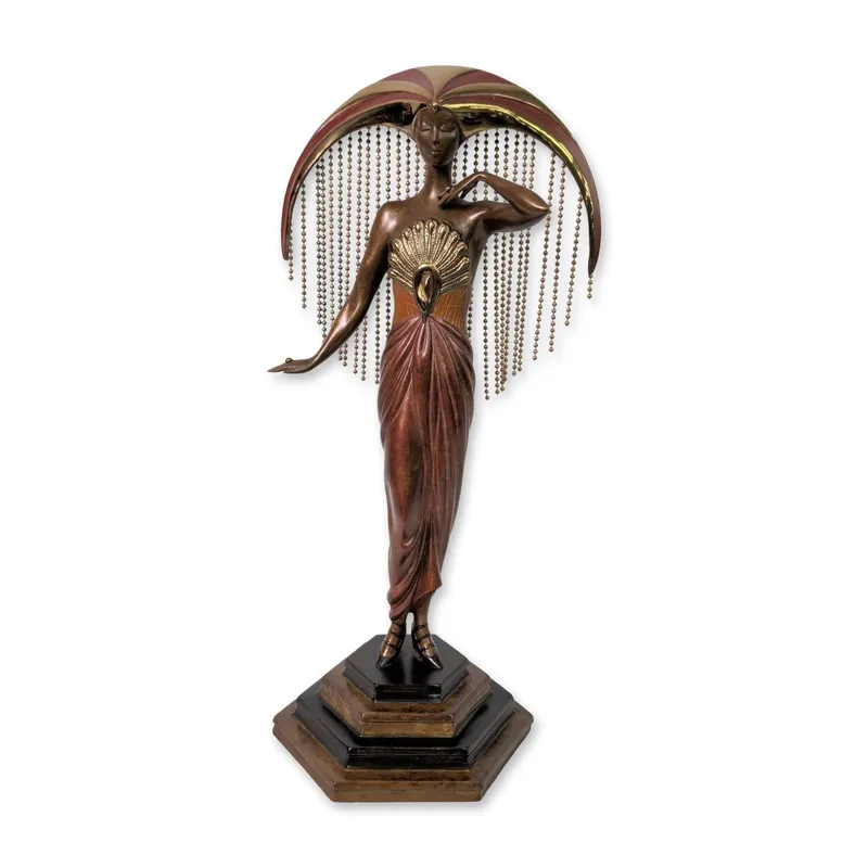 Erte (Russian/French, 1892-1990) Art Deco Bronze Sculpture, Le Soleil, Signed & Numbered from auction in Hollywood, Florida