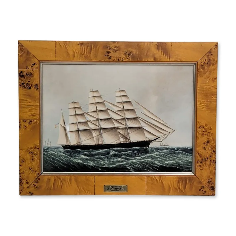 Wedgwood Great Republic Clipper Ship Porcelain Plaque from auction in Hollywood, Florida