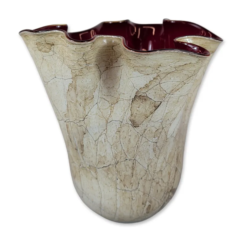 Art Glass Studio Macchia Vase, Signed from auction in Hollywood, Florida